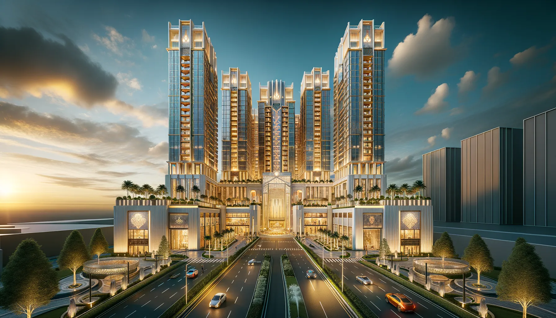 The Pavilion - Grand Exterior View from Ring Road